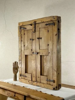Pamono 18th Century Rustic Pine Wood Window> Architectural Elements