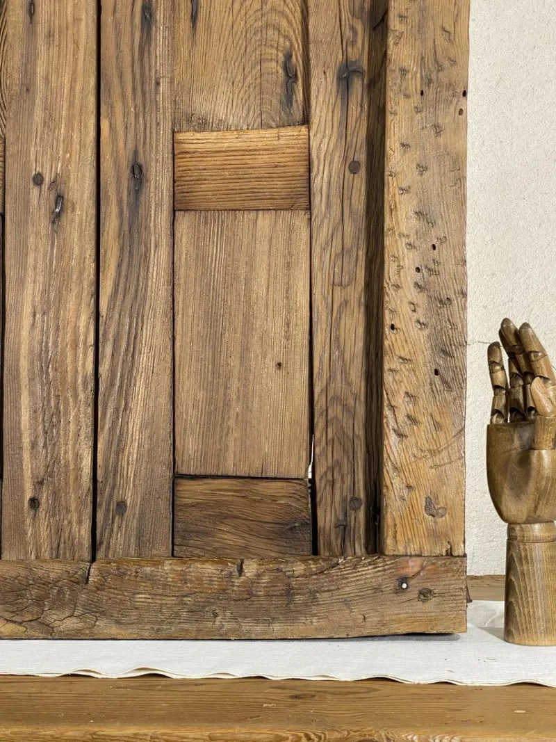 Pamono 18th Century Rustic Pine Wood Window> Architectural Elements