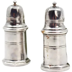 Clearance Pamono 20th Century Salt Shaker and Pepper Shaker from Christofle House, Set of 2