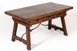 Outlet Pamono 18th Century Spanish Walnut Trestle Table