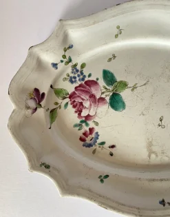 Pamono 18th Century Strasbourg Earthenware Dish> Serving Dishes