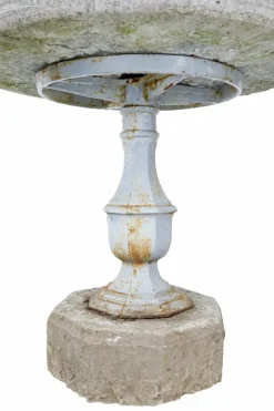 Clearance Pamono 19th Century Swedish Stone and Iron Garden Table, 1860s