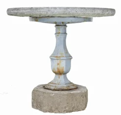Clearance Pamono 19th Century Swedish Stone and Iron Garden Table, 1860s