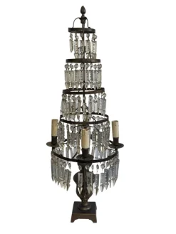 New Pamono 19th Century Table Lamp with Drop
