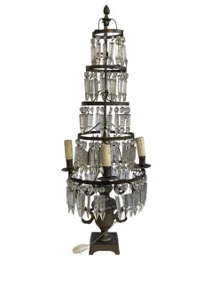 New Pamono 19th Century Table Lamp with Drop