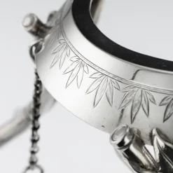 Hot Pamono 19th Century Victorian English Solid Silver Tea Set from Joseph, Albert, Horace & Ethelbert Savory, 1880s, Set of 6