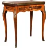 New Pamono 19th Century Victorian English Walnut & Marquetry Card Table