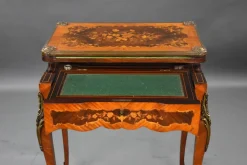New Pamono 19th Century Victorian English Walnut & Marquetry Card Table