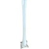 Pamono 20th Century White and Clear Murano Glass Long Neck Vase, Italy, 1960s> Vases