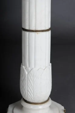 Clearance Pamono 20th Century White Marble Column