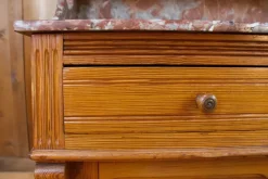 Online Pamono 19th Century Wood & Marble Vanity