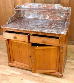 Online Pamono 19th Century Wood & Marble Vanity
