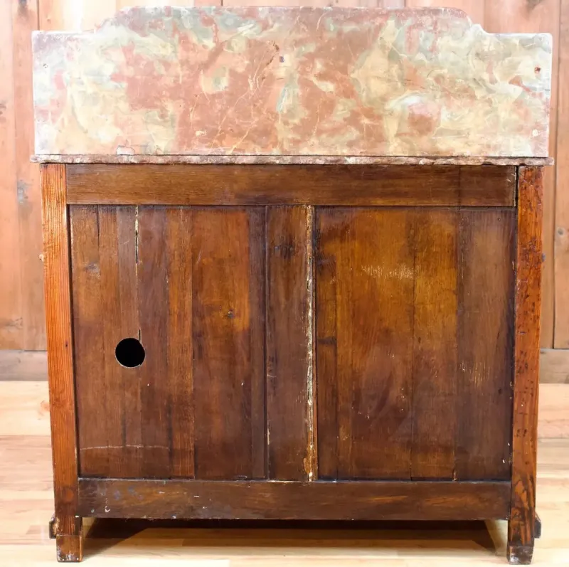 Online Pamono 19th Century Wood & Marble Vanity