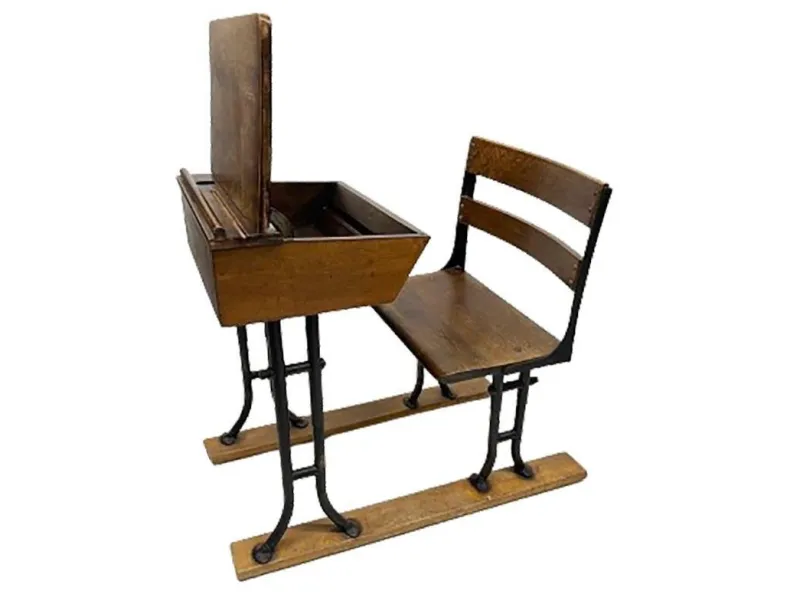 Pamono 19th Century Wooden Children's School Desk> Children's Tables