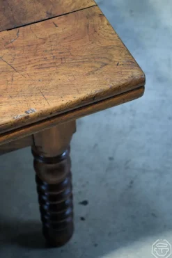 Pamono 20th Century Wooden Passementier Table with Drawer, France, Lyon, 1880><noscript><img width=