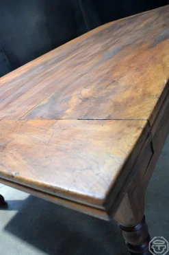 Pamono 20th Century Wooden Passementier Table with Drawer, France, Lyon, 1880><noscript><img width=
