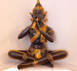 Clearance Pamono Thai Artist, Phra Aphai Mani, 1920s-1940s, Bronze