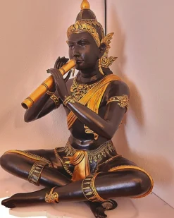 Clearance Pamono Thai Artist, Phra Aphai Mani, 1920s-1940s, Bronze