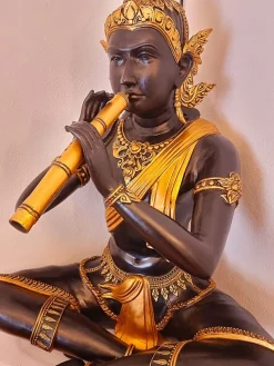 Clearance Pamono Thai Artist, Phra Aphai Mani, 1920s-1940s, Bronze