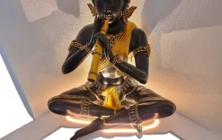 Clearance Pamono Thai Artist, Phra Aphai Mani, 1920s-1940s, Bronze