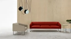 Clearance Pamono Thank Lounge Chair in Chromed Metal and Upholstery with Armrests by Quinti Sedute