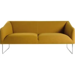 Best Pamono Thank Two-Seater Sofa in Chromed Metal and Upholstery by Quinti Sedute