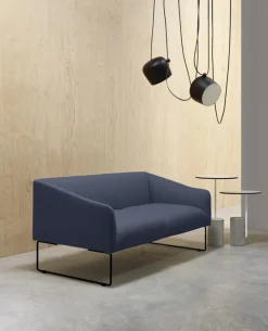 Best Pamono Thank Two-Seater Sofa in Chromed Metal and Upholstery by Quinti Sedute