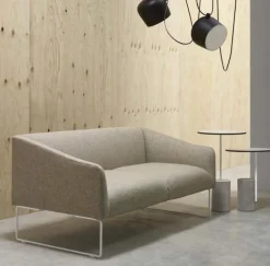 Best Pamono Thank Two-Seater Sofa in Chromed Metal and Upholstery by Quinti Sedute