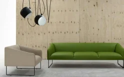 Best Pamono Thank Two-Seater Sofa in Chromed Metal and Upholstery by Quinti Sedute