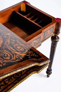 Pamono 19th-Century Marquetry Game Table, 1820s><noscript><img width=