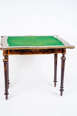 Pamono 19th-Century Marquetry Game Table, 1820s><noscript><img width=