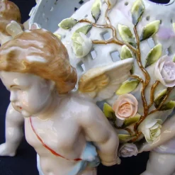 Pamono 19th-Century Viennese Porcelain Figural Cherub Jardinière or Centrepiece Bowl><noscript><img width=