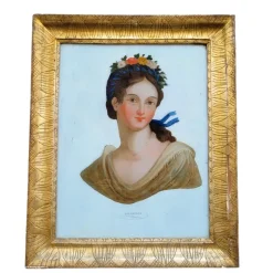 Pamono The 4 Seasons Allegories, 19th Century, Prints, Framed, Set of 4><noscript><img width=