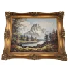 Pamono The Alps, 1980s, Oil on Canvas, Framed> Classical