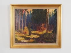Online Pamono The Autumn Forest, 1960s, Oil on Canvas, Framed