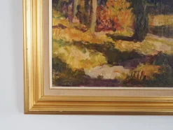 Online Pamono The Autumn Forest, 1960s, Oil on Canvas, Framed