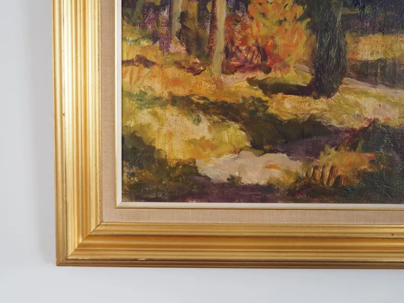 Online Pamono The Autumn Forest, 1960s, Oil on Canvas, Framed