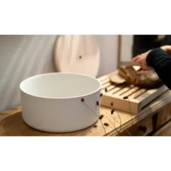 Pamono The Bread Crook in Natural Ash Wood and White Porcelain by Frau Caze><noscript><img width=