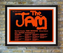 New Pamono The Jam Tour Poster, United Kingdom, 1978