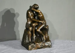 Discount Pamono The Kiss Resin Sculpture after A.Rodin, Late 20th Century