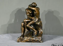 Discount Pamono The Kiss Resin Sculpture after A.Rodin, Late 20th Century
