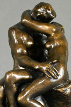 Discount Pamono The Kiss Resin Sculpture after A.Rodin, Late 20th Century