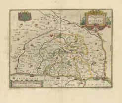 Pamono The Principality of Dombes by Jan Jansson, 1636> Wall Decor