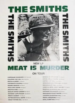 Online Pamono the Smiths, Meat Is Murder Tour, 1985, Poster