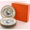 Hot Pamono The Toucans Table Plates by Hermès, 1920s, Set of 6