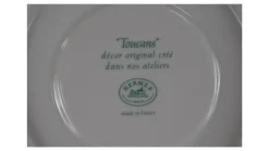 Hot Pamono The Toucans Table Plates by Hermès, 1920s, Set of 6