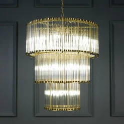Pamono The Triple Monza Chandelier from Pure White Lines