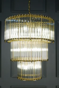 Pamono The Triple Monza Chandelier from Pure White Lines