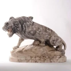 Pamono Thomas Francois Cartier, Animal Sculpture, Marble><noscript><img width=