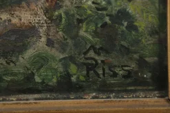 Hot Pamono Thomas Riss, Forest Devotion, 1910, Oil Painting, Framed